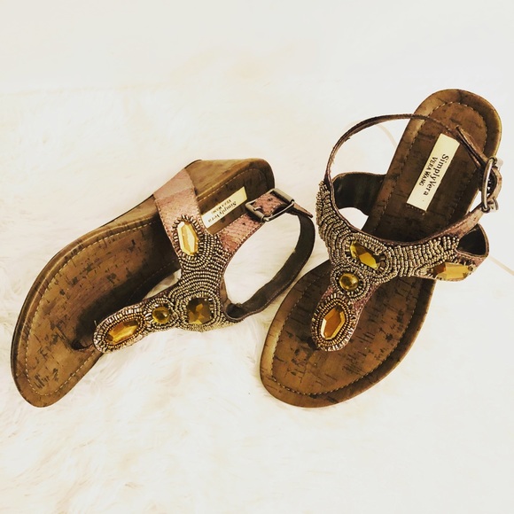 Simply Vera Vera Wang Shoes - Simply Vera Wedge Thong Sandals